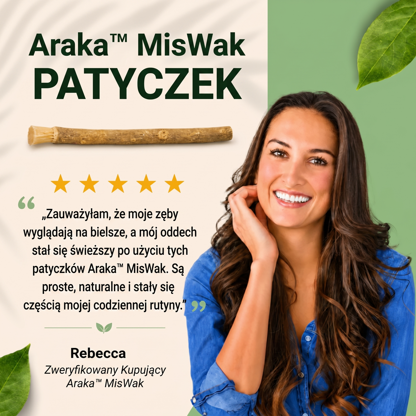 ARAKA™ MISWAK - NATURALNIE CZYSTSZY I BIELSZY UŚMIECH