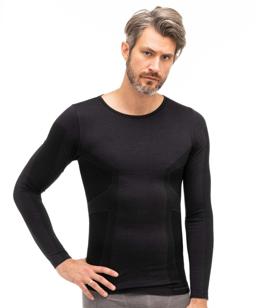 Men's Long-Sleeve Merino Wool Top COMFORT WOOL