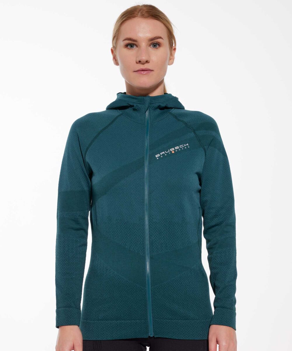 Women's Merino Wool Hooded Top THERMO WOOL signature collection