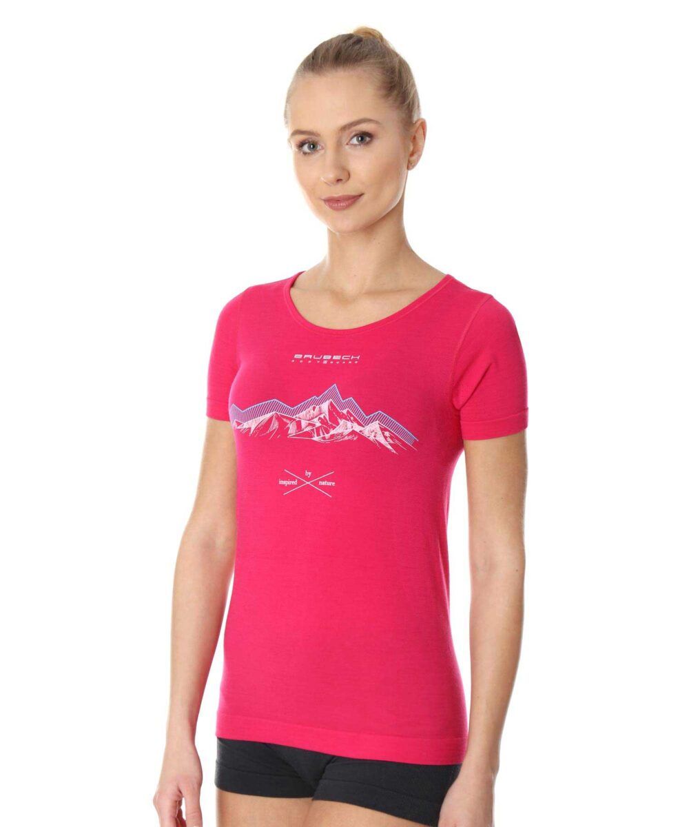 Women's Merino Wool Printed T-shirt  OUTDOOR WOOL